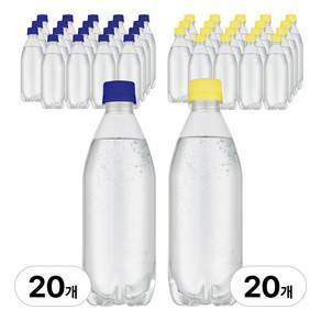 라인바싸 탄산수 플레인+레몬 500ml x 2박스 (20+20개)