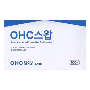 오에이치씨 OHC 알콜스왑 알콜솜 100매