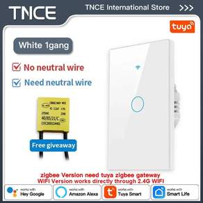 TNCE 스마트 터치 스위치 WiFi Zigbee 1구 2구 3구 4구 무선 앱제어 알렉사 구글홈