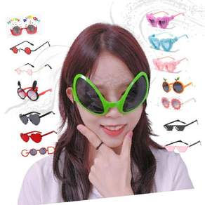파티용 안경 외계인 픽셀 하트 생일 촬영 소품 재미있는 변장 액세서리