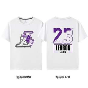 NBA LA레이커스 돈치치 르브론 제임스 반팔 티셔츠