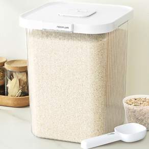 네오플램 원터치 완전 밀폐 쌀통 잡곡통 10kg