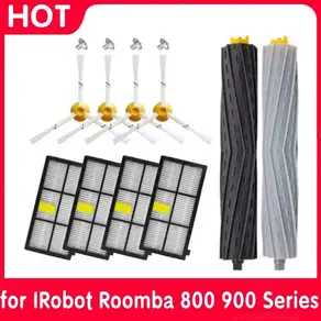 아이로봇 룸바 800 900 시리즈용 HEPA 필터 브러시 키트 860 870 880 890 960 980 990 로봇 진공 청소기 부