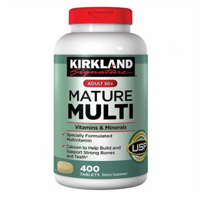 커클랜드 어르신용 멀티비타민 & 미네랄 400정 (타블렛) Kirkland Mature Adults 50+ Multi Vitamins Minerals 400tabs