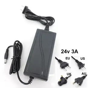 220v AC 변환기 DC 24V 1A 2A 3A 2000ma 1000ma 3000MA EU US AU UK 플러그 서버 전원 공급 장치 어댑터 네