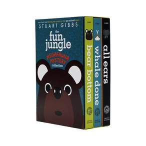 작가 Stuart Gibbs의 FunJungle 시리즈 #7~#9 페이퍼백 3종 박스 세트 Paperback Boxed set 미국판 9798347116621 2554565
