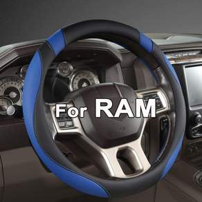 웨스트 라마 Dodge RAM 1500 2500 3500 15.5-16인치블랙-대형 사이즈용 맞춤형 자동차 스티어링 휠 커버