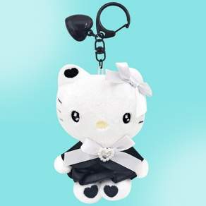 산리오 블랙하트 코스튬 가방고리 인형 헬로키티