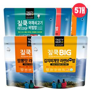 발열도시락 전투식량 세트 비빔밥136g 3개+라면밥150g 2개