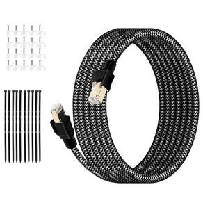HUO JI CAT8 40Gbps 초고속 게이밍 랜케이블 인터넷 랜선