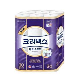 크리넥스 3겹 데코 & 소프트 화장지 27m