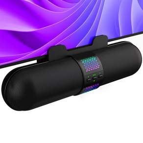 BESTISAN RGB 게이밍 사운드바 스피커 블루투스 PC 컴퓨터 스피커