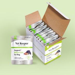 벳키퍼 서포트 키드니(신장) 로우팻(저지방) 처방식사료 습식사료, 10개, 80g, 신장