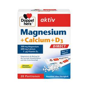 도펠헤르츠 액티브 마그네슘 300mg + 칼슘 600mg + 비타민 D3 5mcg 캡슐