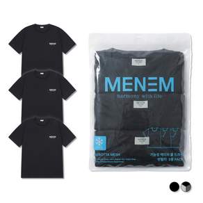 미넴 남녀공용 반팔티 3장 S~5XL 스포츠 기능성 쿨티 헬스 트레이닝