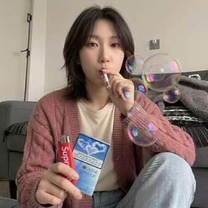 담배비눗방울 버블 시가렛 금연 라이터물총 쓸데없는선물 인싸템