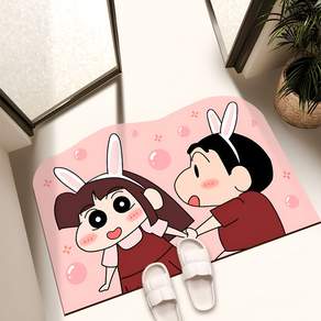 귀여운 인물 욕실 발매트 규조토 발매트