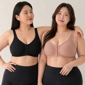 핑크앤다이아 F컵까지 앞후크 노와이어 풀컵 브라 여성 큰컵 빅사이즈 미니마이저