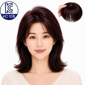 굿즈라이프 여성 인모 정수리 볼륨업 부분가발 머리숱 커버