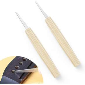 악기 수리를 위한 기타 브리지 핀 구멍 슬로팅 톱 세트 0.7mm 및 1.3mm 줄 키트