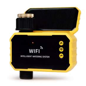 태양광 관개 급수 시스템 WiFi 스마트 자동 타이머 스프링클러 수도꼭지 호스 프로그래머 (정원용) 124구