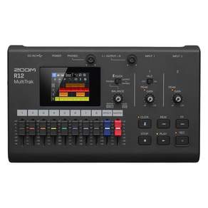 ZOOM 8 2.4 R12 줌 트랙 사양의 멀티 트랙 레코더 휴대용으로 구동 화면의 터치