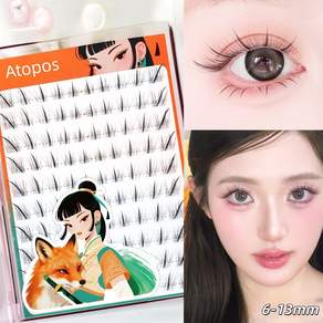 아토포스 노글루 속눈썹 여우 눈 속눈썹 6-13mm 100모