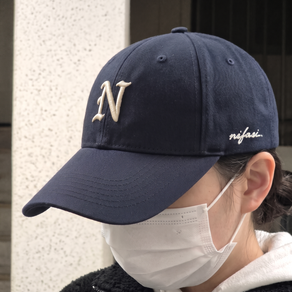 [나파시] 프리미엄 N로고 자수 볼캡 남녀공용 깊은핏 클래식 야구모자