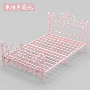공주 침대프레임 북유럽 엔틱 클래식 철제 자취 1200