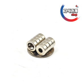 초강력 네오디움 원형사라홀자석 10x4mm