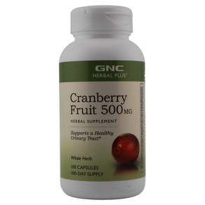 GNC 크랜베리 프루트 500mg 캡슐, 100정, 1개