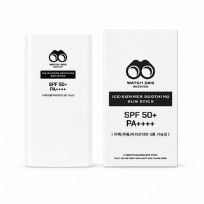 수딩 썬스틱 와치독리커버 썬블록 자외선차단제 얼굴 바디 겸용 SPF50+ PA++++ 주름개선 미백 기능성