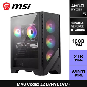MSI MAG 코덱스 Z2 B7NVL A17 라이젠5 7000 시리즈 RTX5060