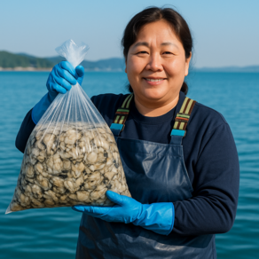먹사부 통영 산지직송 제철 생굴 (당일조업 횟감용 세척 깐굴 김장용 해수포장)