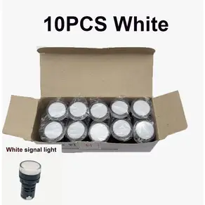 10pcs AD16-22DS LED 신호 전원 표시기 22mm 패널 마운트 신호 전원 표시 등 파일럿 램프 AC DC 12V 24V AD