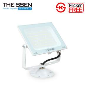 더쎈 LED 에코 슬림 투광기 50W 화이트바디 전구색