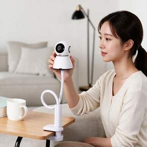 디지털 50CM 홈카메라 거치대 CCTV 받침대 아기침대 벽면 고정 무타공 거치봉