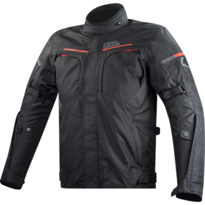 LS2 ENDURANCE MAN JACKET BLACK RED
