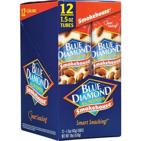 Blue Diamond Almonds Smokehouse 12 Tubes 1.5 oz (43 g) 각 1팩