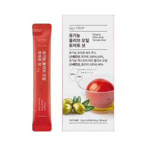 뉴트립 유기농 올리브 오일 토마토 샷 올토샷 엑스트라버진 NFC 스틱
