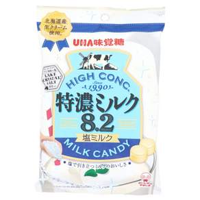 일본 UHA 미각당 설탕 특농 밀크캔디 우유소금사탕 8.2 (75g x 6봉지)