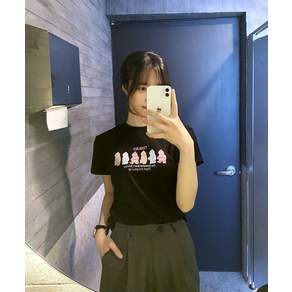 TENBLADE 체커드 베어 그래픽 티셔츠 (2컬러)