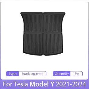 Tesla Model Y 바닥 매트 용 TPE 2024 2023 2022 2021 전천후 풀 세트 카고 라이너 3D TPE 무취 바닥 매트