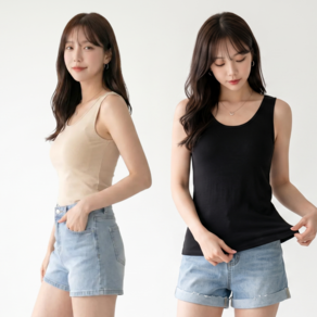 MS HOME 모달 브라캡 런닝 나시 2P