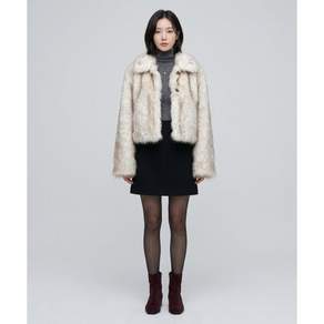 DELIDI Nirvana fur jacket (ivory)