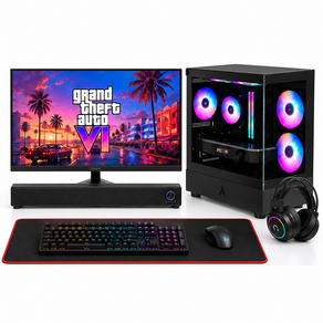 PC온스튜디오 게이밍 컴퓨터 풀세트 모니터포함 조립PC 게임용 데스크탑