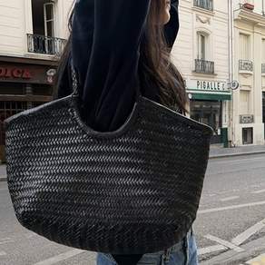 호와스 여성 토트백 CRAFTS LEATHER TOTE BAG HW26FW001BGBK