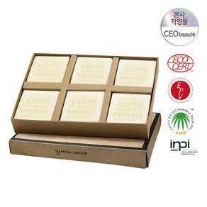 [공식수입] 랑팔 라투르 마르세유 블랑 비누 150G 6개 세트 (코코넛)