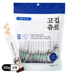 고집추르 짜먹는 고양이 국산 대용량 저염 간식 30개입