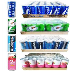 포카리스웨트 240mlx(30캔) + 게토레이240mlx(30캔) + 파워에이드240mlx(30캔) + 2프로부족할때제로240mlx(30캔)
